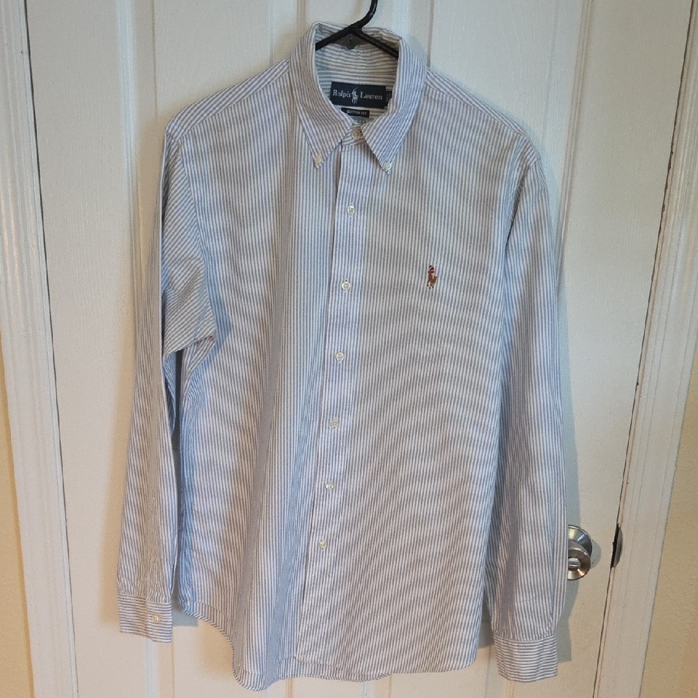 Polo by Ralph Lauren Men's Striped Button-Down Shirt